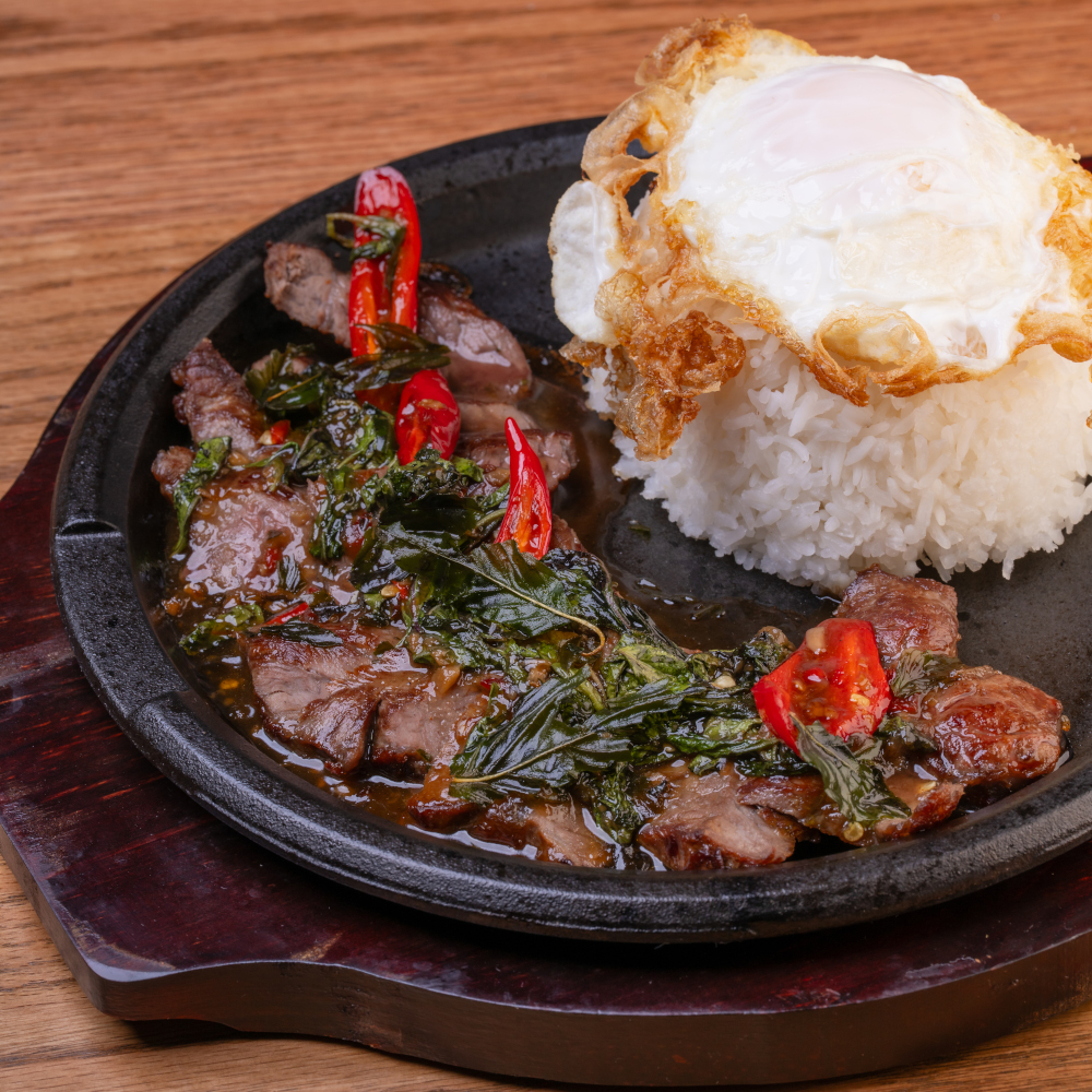 Grilled Beef Pad Gaprao